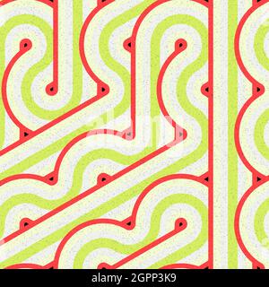 Computer-generierte Hexagon Tile Verbindung Kunst Hintergrund Design Illustration Stock Vektor