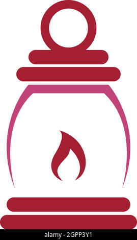 Einfache Laterne Symbol Logo Design Vektor Vorlage Illustration Stock Vektor
