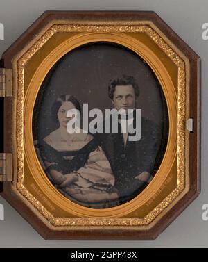 Ohne Titel (Porträt von Mann und Frau), 1855. Daguerreotyp. Stockfoto