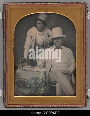 Ohne Titel (Portrait of Two Men), 1855. Daguerreotyp. Stockfoto