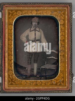 Ohne Titel (Portrait of a Standing Circus Performer), 1855. Daguerreotyp. Stockfoto