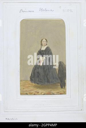 Prinzessin Helena, c. 1860. [Porträt von Prinzessin Helena, Tochter von Königin Victoria]. Albumin-Druck. Stockfoto