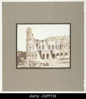 Kolosseum, Rom, 2. Blick, Mai 1846. [Amphitheater aus dem 1. Jahrhundert n. Chr., Rom, Italien]. Gesalzener Papierdruck. Stockfoto