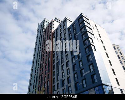 Beckley Point, Studentenwohnhaus und das höchste Gebäude im Südwesten. Plymouth, Devon, Großbritannien Stockfoto