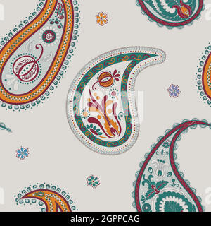 Paisley-Vektor-Muster 3 Stock Vektor