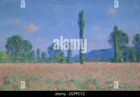 Poppy Field (Giverny), 1890/91. Stockfoto