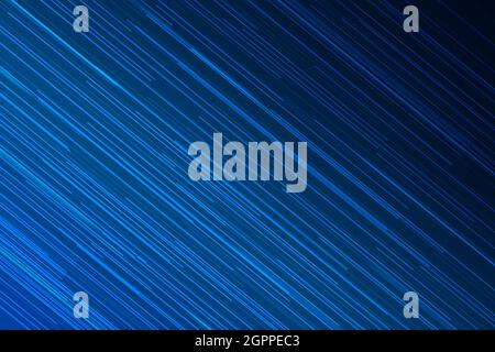 Blauer Abstrakter Hintergrund Mit Zufälligen Linien. Trendiges Hintergrunddesign Stockfoto