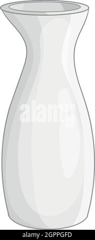 Weiße vase Symbol, Cartoon Stil Stock Vektor