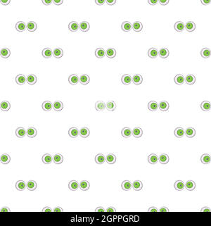 Augäpfel-Muster, Cartoon-Stil Stock Vektor