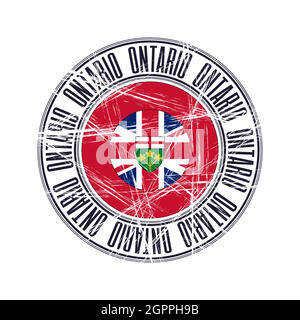 Ontario Province Stempel Stock Vektor