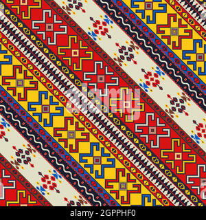 Rumänisches traditionelles Muster 60 Stock Vektor