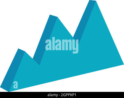 Geschäft Diagrammsymbol, Cartoon-Stil Stock Vektor