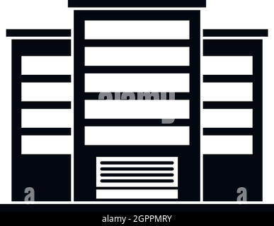 Industriegebäude-Symbol, einfachen Stil Stock Vektor