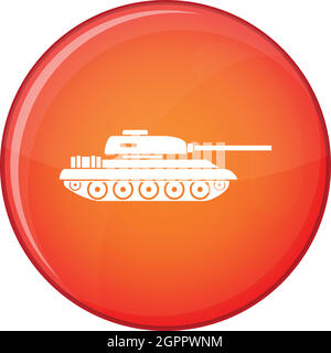 Tank-Symbol, flachen Stil Stock Vektor