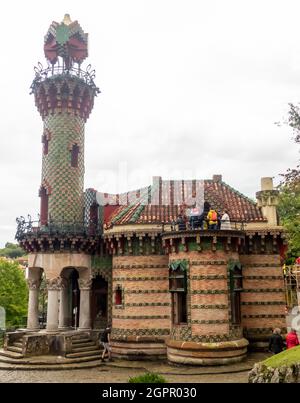 Comillas in der spanischen Provinz Kantabrien: Caprice von Antoni Gaudi (Capricho de Gaudí) Stockfoto