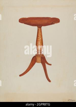 Tip-Table oder Cant-Table, 1937. Stockfoto