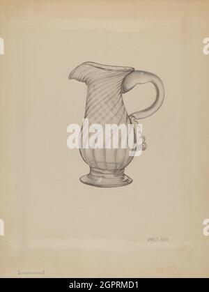 Cream Pitcher, c. 1936. Stockfoto