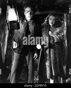 JAMES CAGNEY UND BETTE DAVIS IN DER BRAUT KAMEN C.O.D. 1941 Regisseur WILLIAM KEIGHLEY Geschichte Kenneth Earl und M.M. Musselman Drehbuch Julius J> und Philip G. Epstein Musik Max Steiner hat Orry-Kelly Associate Producer William Cagney Warner Bros Stockfoto