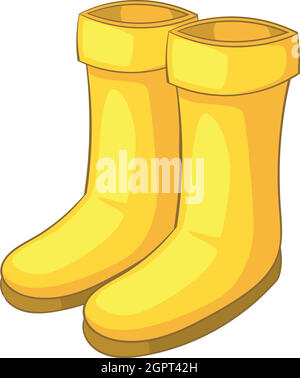 Gummistiefel-Symbol, Cartoon-Stil Stock Vektor