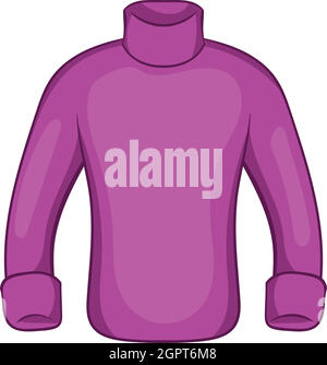 Mans Pullover Symbol, Cartoon-Stil Stock Vektor