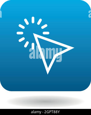 Zeiger Cursorsymbol, einfachen Stil Stock Vektor