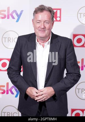 Datei-Foto vom 15/9/21 von Piers Morgan bei den TRIC Awards 2021. Die neue TV-Show von Herrn Morgan wird von seinem ehemaligen britischen Kollegen Erron Gordon geleitet, wie angekündigt. Die TV-Show wird unter der Woche in Großbritannien, den USA und Australien gezeigt, und Morgan wird auch eine Reihe von wahren Krimis-Dokumentationen präsentieren. Stockfoto