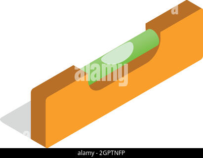 Füllstandmessung Symbol, isometrischen 3d Stil Stock Vektor