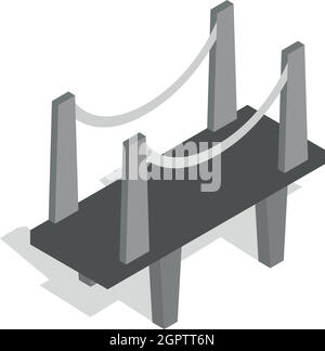 Gerüstbau isometrischen 3d Stil-Ikone Stock Vektor