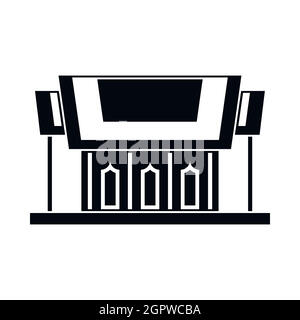 Thailand Tempel Symbol, einfachen Stil Stock Vektor