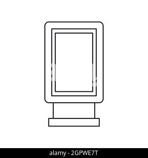 Werbung Zeichen Symbol, Stil skizzieren Stock Vektor