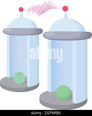 Elektrische Impulse Symbol, Cartoon-Stil Stock Vektor