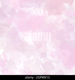 Malen Sie handgezeichnete Illustration mit Papierkornstruktur für Aquarelldesign. Verlauf Wasserfarbe künstlerische Pinsel malen Magenta Splash Hintergrund Stockfoto