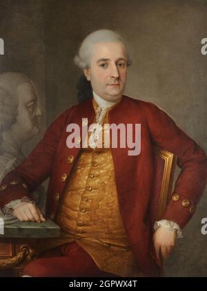 Porträt von Johann Christian Bach (1735-1782). Private Sammlung. Stockfoto