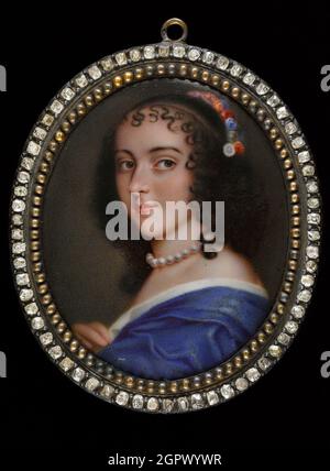 Porträt von Ninon de Lenclos (1620-1705), Anfang 18. Jh. Gefunden in der Sammlung des Mus&#xe9;e Cognacq-Jay, Paris. Stockfoto