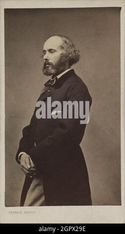 Porträt des Komponisten Félicien David (1810-1876), 1876. Private Sammlung. Stockfoto
