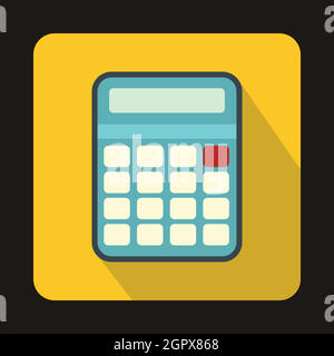 Rechnersymbol im flachen Stil Stock Vektor