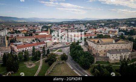 Luftaufnahme des Schlosses in Zvolen, Slowakei Stockfoto