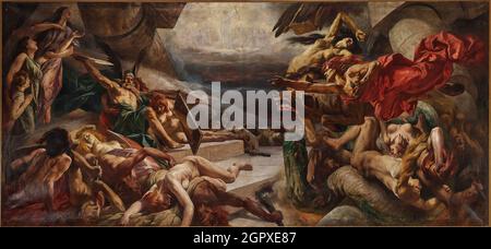 Valhallas Untergang. Private Sammlung. Stockfoto