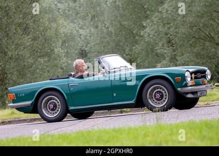 1973 Triumph TR6 Oldtimer Stockfoto