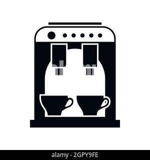 Kaffeemaschine-Symbol, einfachen Stil Stock Vektor