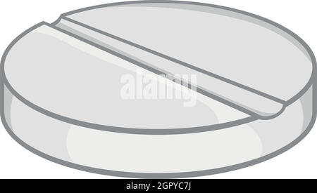 Medizin-Pille-Symbol im Cartoon-Stil Stock Vektor