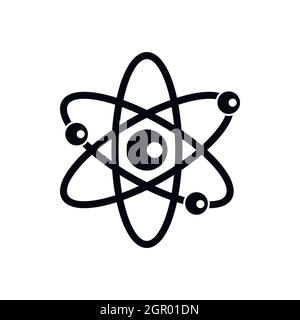 Moleküle des Atom-Symbol, einfachen Stil Stock Vektor