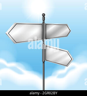 Leere Pfeiltafeln Stock Vektor