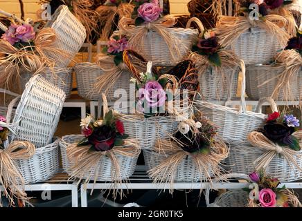 Geschenkkörbe Stockfoto