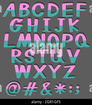 Alphabete Stock Vektor