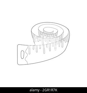 Messung der Band Symbol, Stil skizzieren Stock Vektor