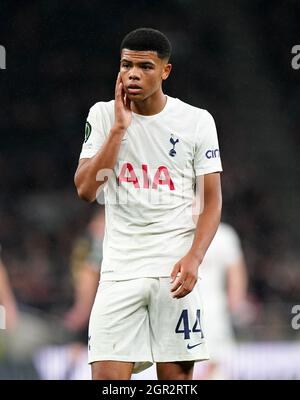 Dane Scarlett von Tottenham Hotspur während des Spiels der UEFA Europa Conference League Group G im Tottenham Hotspur Stadium, London. Bilddatum: Donnerstag, 30. September 2021. Stockfoto