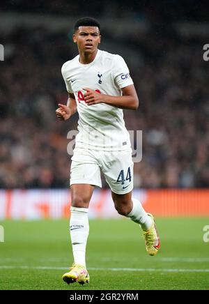 Dane Scarlett von Tottenham Hotspur während des Spiels der UEFA Europa Conference League Group G im Tottenham Hotspur Stadium, London. Bilddatum: Donnerstag, 30. September 2021. Stockfoto