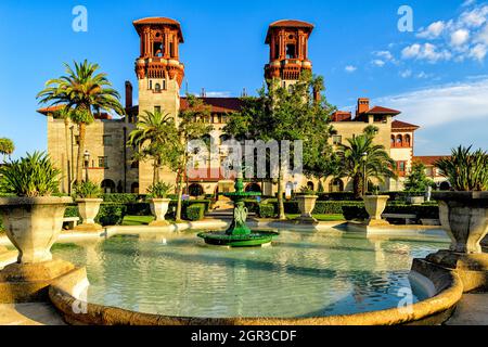 Das Lightner Museum, ehemals Alcazar Hotel, wurde von Henry Flagler in St. Augustine Florida erbaut Stockfoto