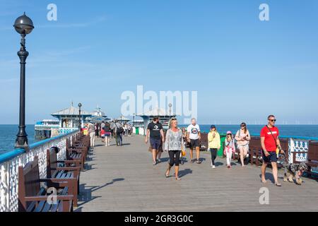 Llandudno Pier, Llandudno, Conwy County Borough, Wales, Vereinigtes Königreich Stockfoto